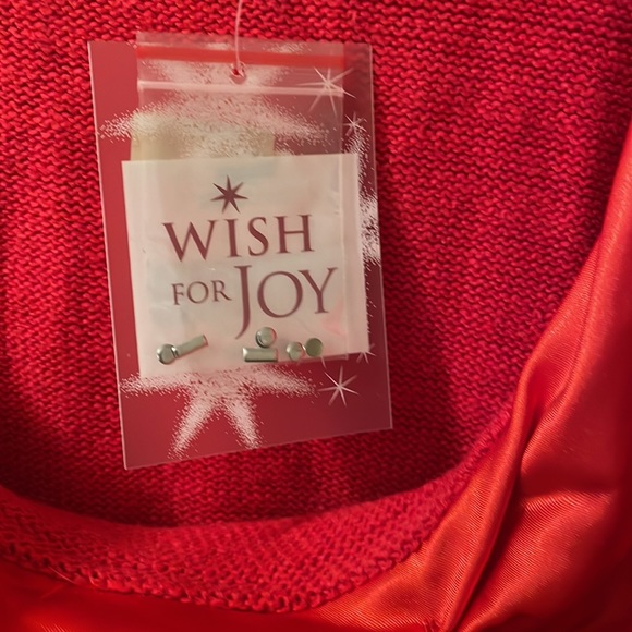 Wish joy red sweater size 2X - Picture 6 of 6